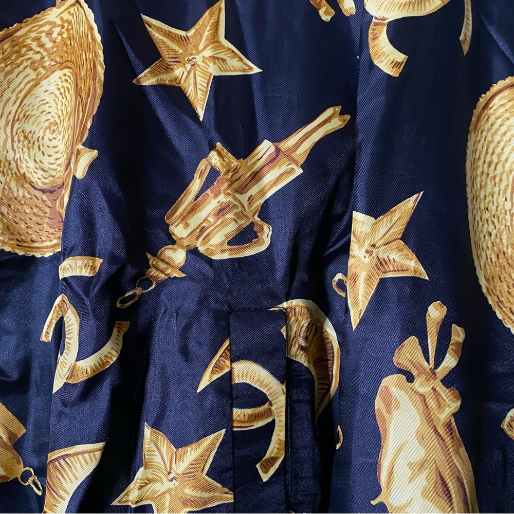 90s vtg PARA SILK Iconic CHARMS Graphic Bomber Jacket - Picture 5 of 10
